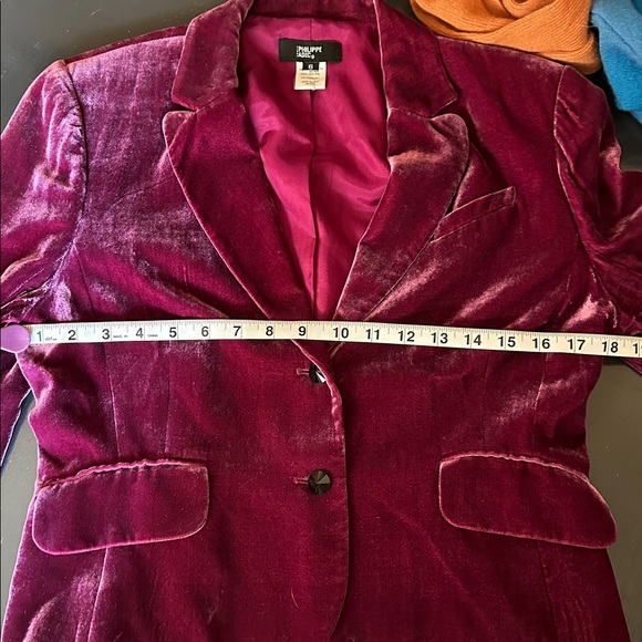 Philippe Adec Silk Jacket in Rich Eggplant - Picture 8 of 10